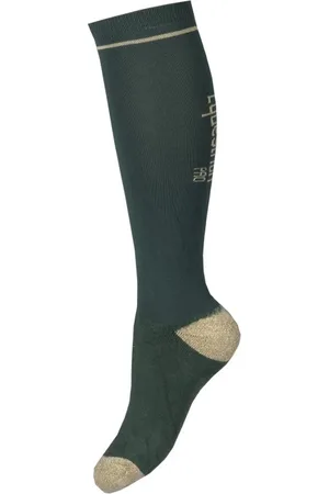 Horka Equestrian Pro Sokken - Paardrijsokken - Forest Green - Maat 31-34