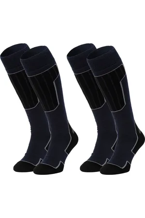 Nomad ?? Skisokken Essential 2-Pack | 35/38 | Warme sokken Dames / Heren | Lange Huissokken / Wandelen / Sporten | Knie Kousen | Goede vochtafvoer