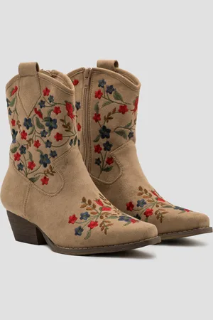 Buonarotti Dames Cowboylaarzen Kort - - Suedine - Maat 36