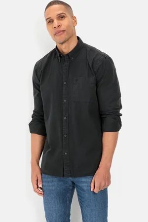 Camel Active Overhemd met lange mouwen van zuiver katoen - Maat menswear-4XL
