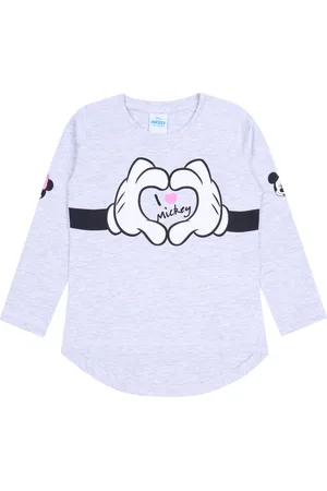 Disney Grijze Minnie Mouse blouse met lange mouwen