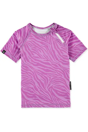 Beach & Bandits UV-zwemshirt voor kinderen - UPF50+ - Korte mouw - Purple Shade - - maat 92-98cm