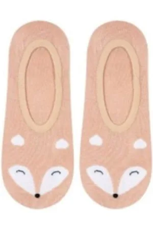 Merkloos Soxo dieren sneakersokken Vos - kousenvoetjes - kawaii - maat 35-40 - 1 paar