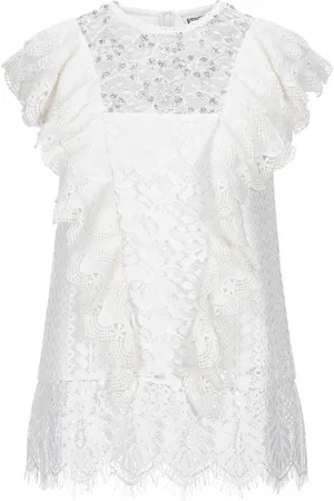 Essentiel Antwerp Essentiel • witte kanten top Valaplaya • maat 38