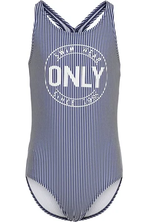 ONLY KIDS KONNAJA STRIPE UV50 SWIMSUIT Meisjes Badpak - Maat 110/116