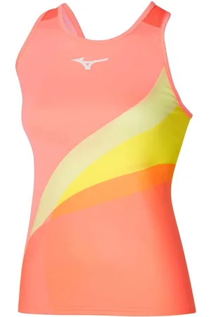 Mizuno Release Printed Mouwloos T-shirt Oranje S Vrouw