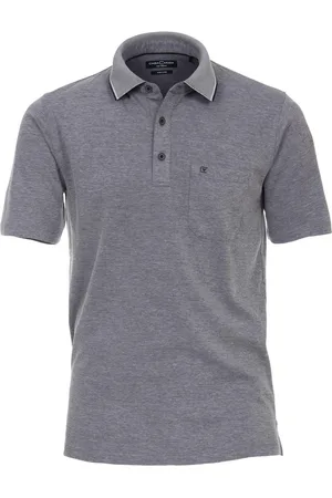 Casa Moda Polo Donkerblauw (navy) Melange - Maat XL - Heren