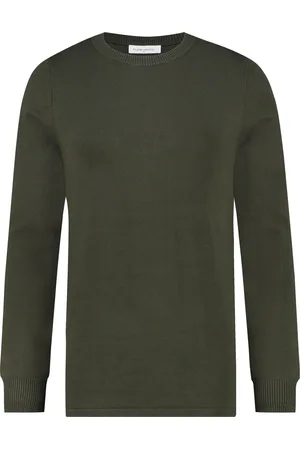Purewhite Heren Regular Fit Essential Trui - - Maat M