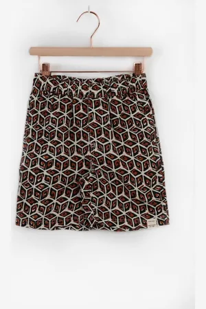 Sissy-Boy Donkerrode shorts met geometrisch patroon