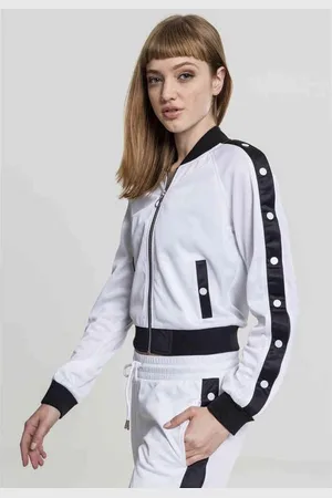 Urban classics Button Up Trainings jacket - S - /Zwart