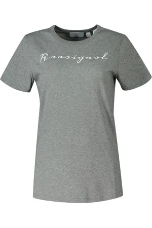 Rossignol Logo Rossi T-shirt Met Korte Mouwen Grijs L Vrouw