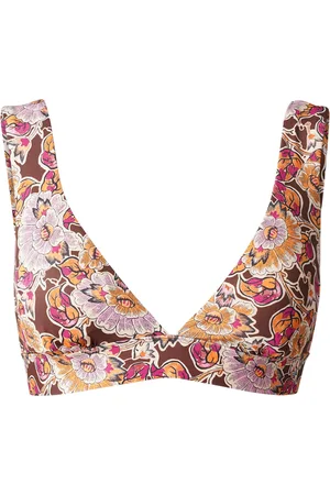 Brunotti Forte-Sakai Dames Bralette Bikini Top - Mix & Match - Bruin, Oranje, Roze - 44