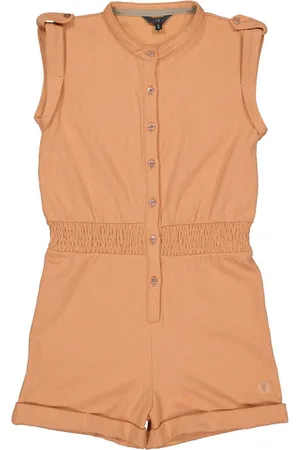 LEVV Meisjes jumpsuit - Karoon - Zacht koraal