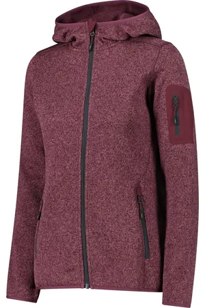 CMP 3h19826 Fleece Met Kap Rood XS Vrouw