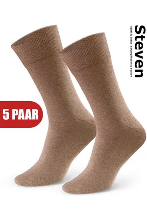 Steven Katoen Heren Sokken - Multipack 5 Paar - Maat 45 46 47 - Luxe Mannen Sokken - Hoogwaardige Kwaliteit - Naadloos - Voor onder een Pak - MADE in EU