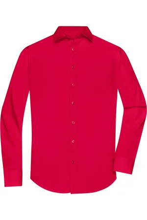 James & Nicholson James and Nicholson Blouse Heren Met Lange Mouw - Overhemd Heren - Valentijn - Valentijnsdag - Valentijnsdag Voor Mannen - Valentijn Cadeautje Voor Hem - Vaderdag - ( Maat 4XL)