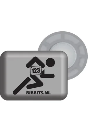 BibBits Hardloopmagneten | 123 Runner Silver