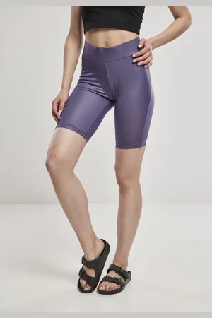 Urban classics Imitation Leather Korte cycle broek - XL