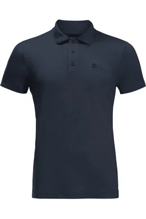 Jack Wolfskin TRAVEL POLO M Heren Outdoorshirt - night blauw- Maat S