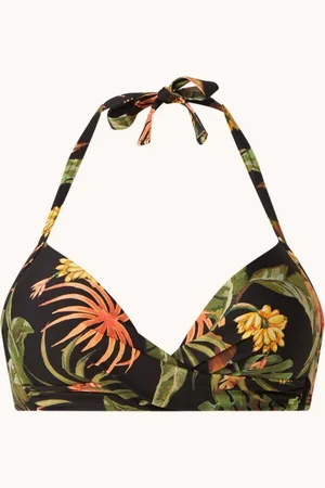 Banana Moon Eyro voorgevormde halter bikinitop met bloemenprint - Maat 42