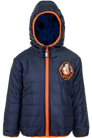 Disney Star Wars Winterjas - aan 2 kanten draagbaar - Reversible - /Oranje - Maat 140