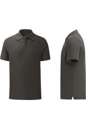 Merkloos Senvi - Fit Polo - Getailleerd - Maat XXXL (3XL) - Kleur Antraciet - (Zacht aanvoelend)