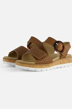 Feyn Mia 96 Sandalen cognac Leer - Maat 36