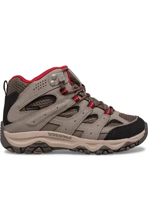 Merrell Moab 3 Mid WP Wandelschoenen voor Kids - Rood - Maat 34