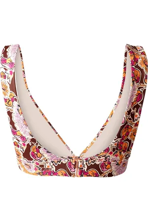 Brunotti Forte-Sakai Dames Bralette Bikini Top - Mix & Match - Bruin, Oranje, Roze - 40