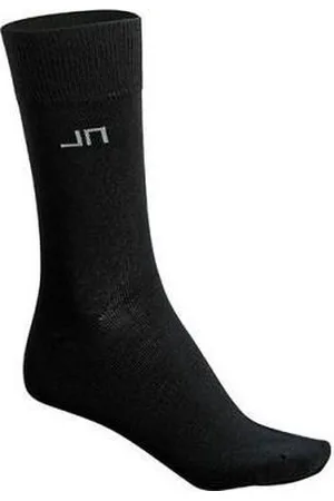 James & Nicholson 10x paar Zwarte heren/dames sokken maat 39-41 - Voordelige basic sokken