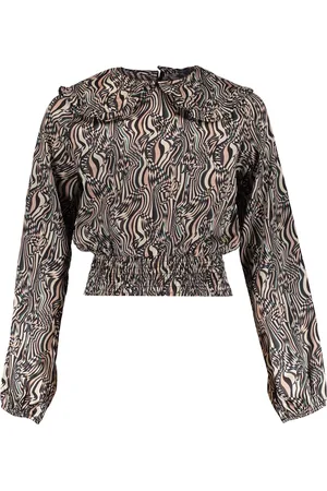 Frankie & Liberty Meisjes blouse - Fenna - Multi colour brand print