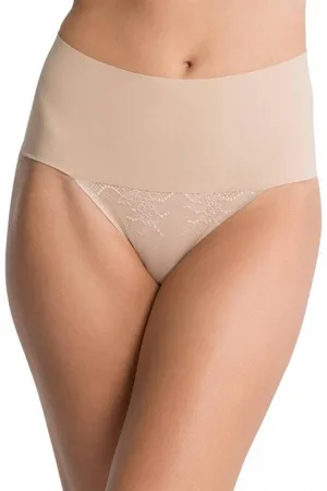 Spanx Lace Thong Undie-Tectable String - beigeig - Maat XL