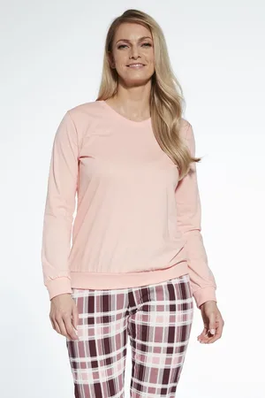Cornette Katoenen Pyjama Dames Volwassenen Lange Mouw Lange Broek 785/337 XL