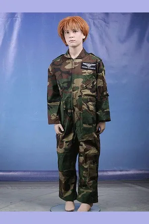 Merkloos Camouflage kinder overall 164-176 (2XL)