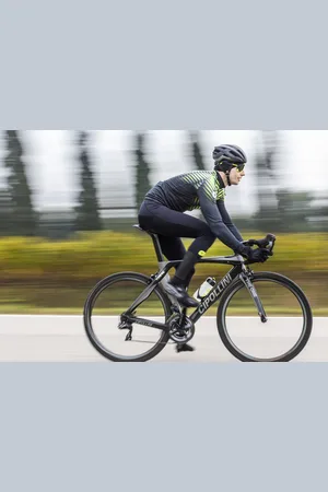 Alé Fietsshirt Lange Mouwen Solid Thorn - Blauw - XL - Valt klein