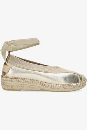 Shabbies Amsterdam Espadrille Palma Kimono Champagne - Maat 37