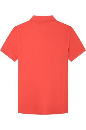 Hackett Slim Fit Logo Polo Met Korte Mouwen Rood S Man