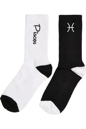 Mister Tee Pisces Zodiac 2-Pack Sokken - 39/42 - /Wit
