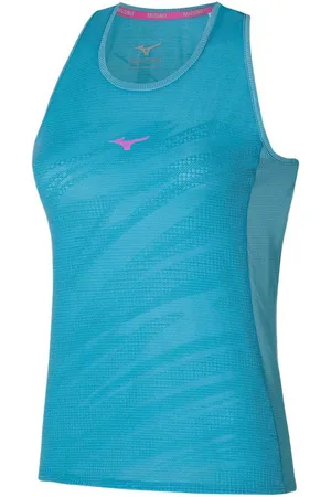 Mizuno Aero Mouwloos T-shirt Blauw M Vrouw
