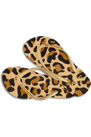 Beachy Feet Teenslipper Dames Leopardo Bruin Slipper - Maat 35-36