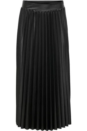 ONLY Onlrachel Coated Plisse Skirt Jrs Forest Nights - Maat XS
