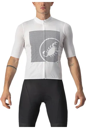 Castelli Fietsshirt Korte Mouwen Heren Blauw - BAGARRE JERSEY IVORY SAVILE BLUE-2XL