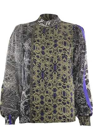 Poools Blouse 333229 - Olive/Black