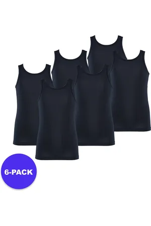 Apollo (Sports) - Bamboe kinderhemd - Ronde Hals - - Maat 134/140 - 6-Pack - Voordeelpakket