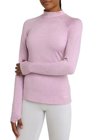 TCA Dames SuperThermal Lange Mouw Prestatie Basislaag Hardloop Trainings Top - Roze, XL