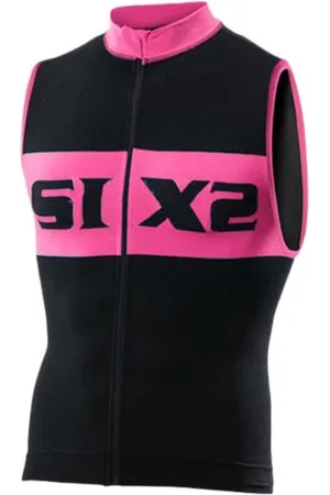 Sixs Luxury Mouwloos Fietstrui Zwart S Man