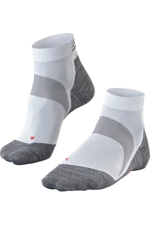Falke BC6 Short Fietssokken anti blaren, road cycling lyocell sportsokken unisex wit - Maat 46-48