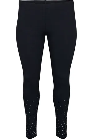 Zizzi VLALA, LONG, LEGGINGS Dames Legging - Black - Maat S (42-44)