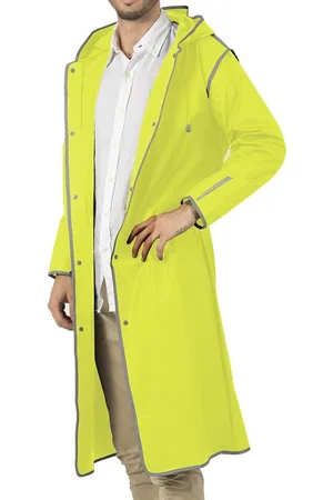PERLETTI Neon gele City Trench regenjas van M