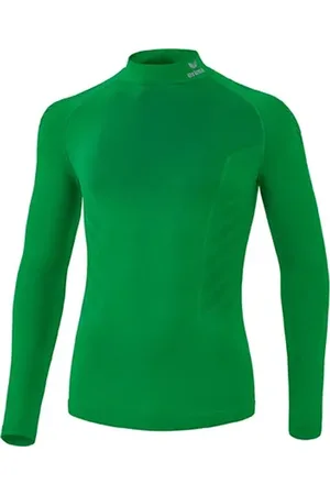 Erima Athletic Longsleeve Met Opstaande Kraag Kind Smaragd Maat XXXS